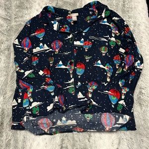 Wondershop navy Christmas nightgown Sz S